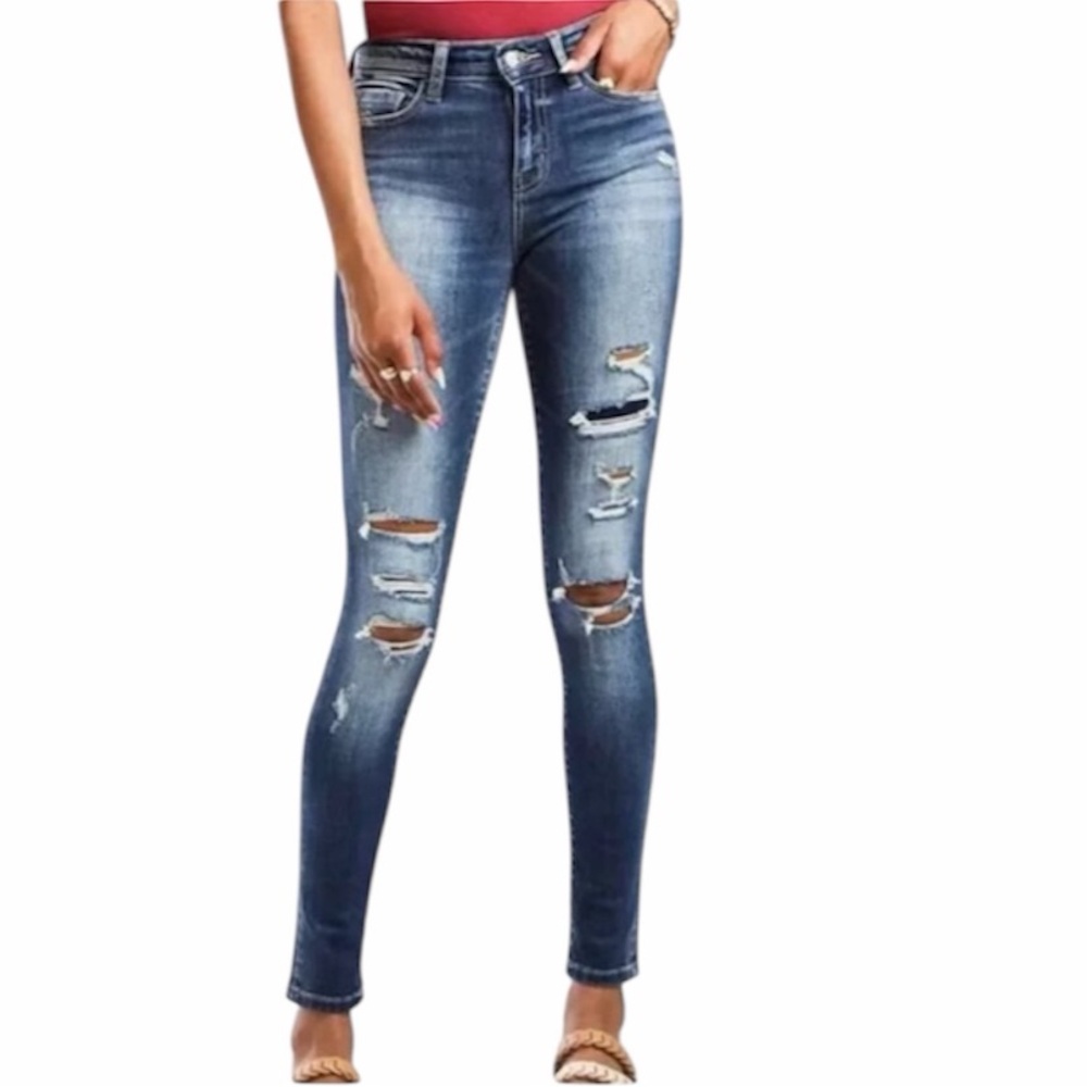 Bridge by Gly Mid Rise‎ Skinny Jeans #BG5439R Size 28